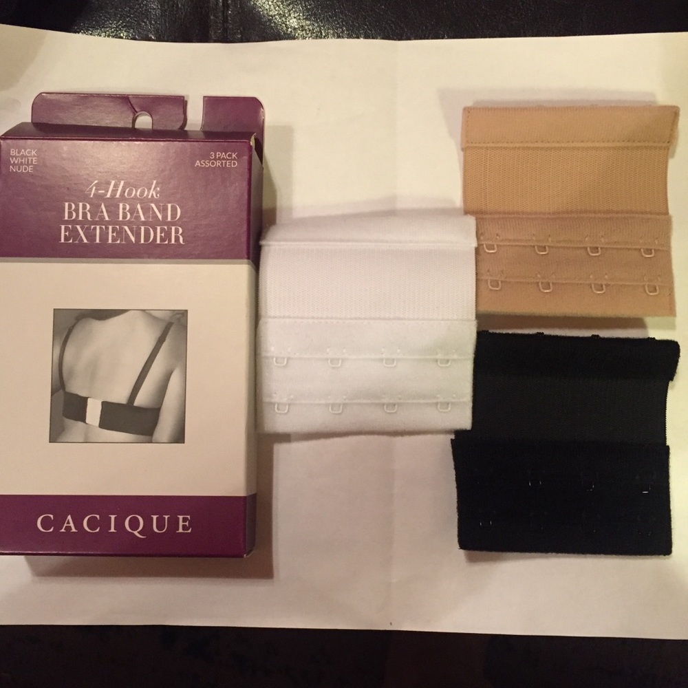 New CACIQUE set of 3 bra extenders